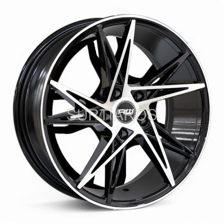 Aro 18x8" 5x112 ET30 CB73.1 Negro Maquinado
