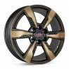 Aro 20x9" 6x139.7 ET20 CB106.5 Negro con Bronce Maquinado