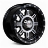 Aro 15x8.5" 5x114.3 ET20 CB73.1 Negro Maquinado con Puntos