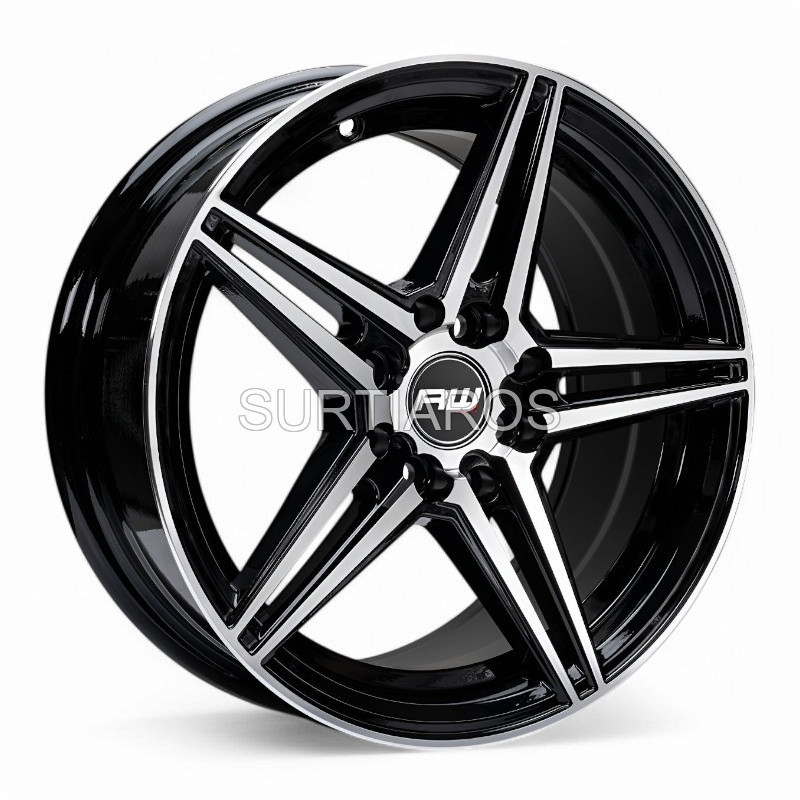 Aro 15x7" 8x100/114.3 ET30 CB73.1 Negro Maquinado