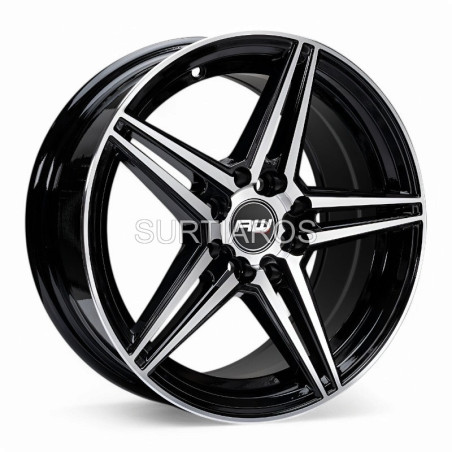 Aro 15x7" 8x100/114.3 ET30 CB73.1 Negro Maquinado