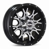 Aro 15x8" 10x114.3/127 ET-10 CB88.1 Negro Maquinado con Remaches