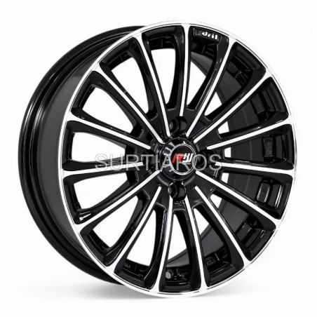 Aro 15x6.5" 4x100 ET35 CB73.1 Negro Maquinado