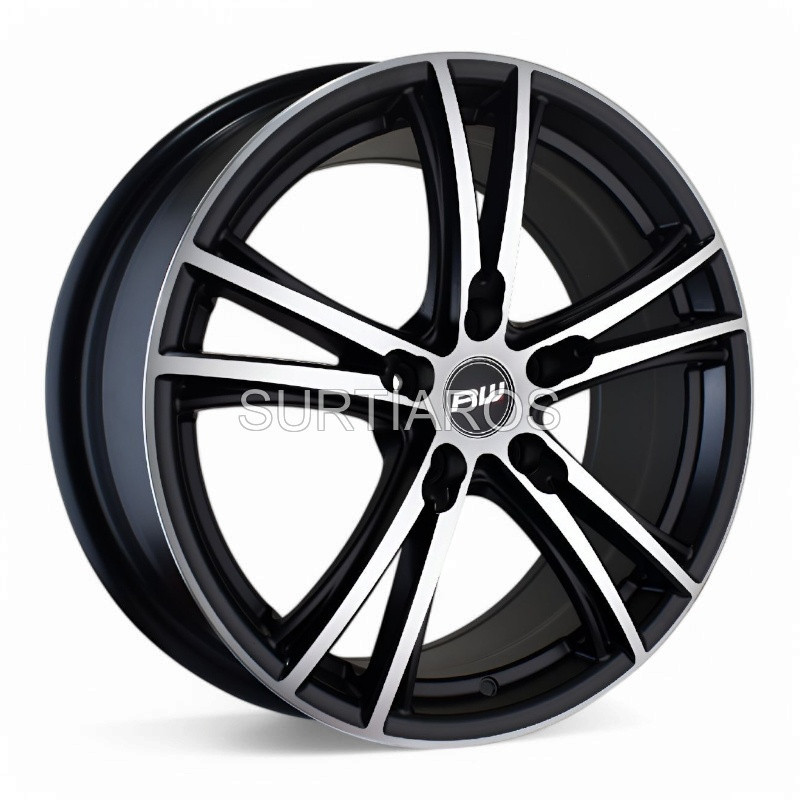 Aro 18x8" 5x115 ET38 CB70.3 Negro Mate Maquinado