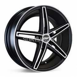 Aro 18x8" 5x108 ET30 CB73.1 Negro Mate Maquinado