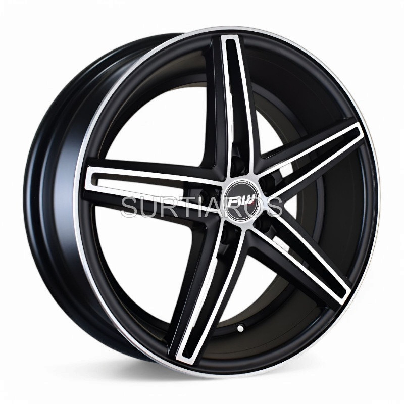 Aro 18x8" 5x108 ET30 CB73.1 Negro Mate Maquinado