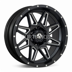 Aro 18x9" 6x139.7 ET0 CB110.1 Negro Mate Fresado