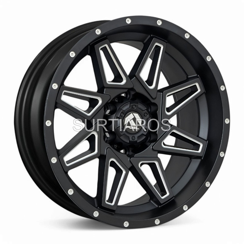 Aro 18x9" 6x139.7 ET0 CB110.1 Negro Mate Fresado