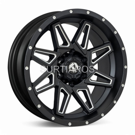 Aro 18x9" 6x139.7 ET0 CB110.1 Negro Mate Fresado