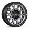 Aro 17x9" 6x114.3 ET0 CB66.1 Negro Mate con Anillo y Maquinado