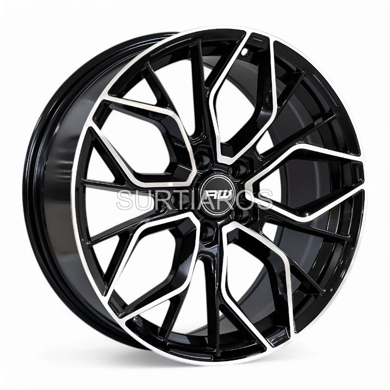 Aro 18x8" 5x112 ET30 CB73.1 Negro Maquinado