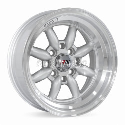 Aro 13x8" 8x100/114.3 ET-7 CB73.1 Plateado con Labio Pulido