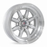 Aro 13x8" 8x100/114.3 ET-7 CB73.1 Plateado con Labio Pulido