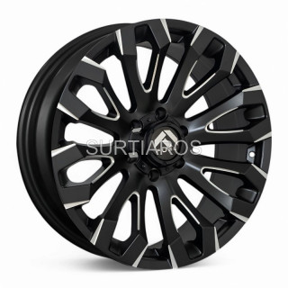 Aro 20x9" 6x139.7 ET0 CB110.1 Negro Mate Fresado