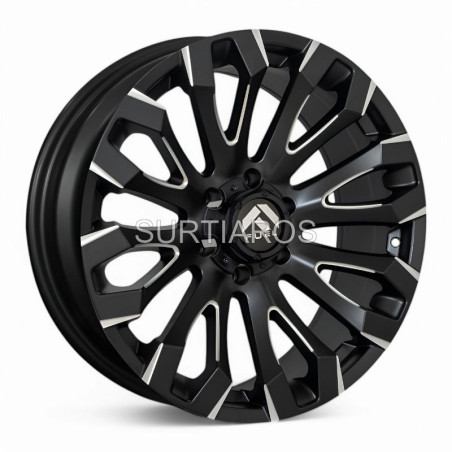 Aro 20x9" 6x139.7 ET0 CB110.1 Negro Mate Fresado