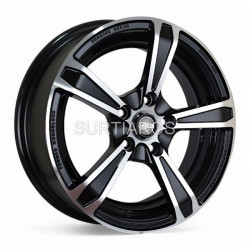 Aro 16x7" 5x112 ET35 CB66.45 Negro Maquinado