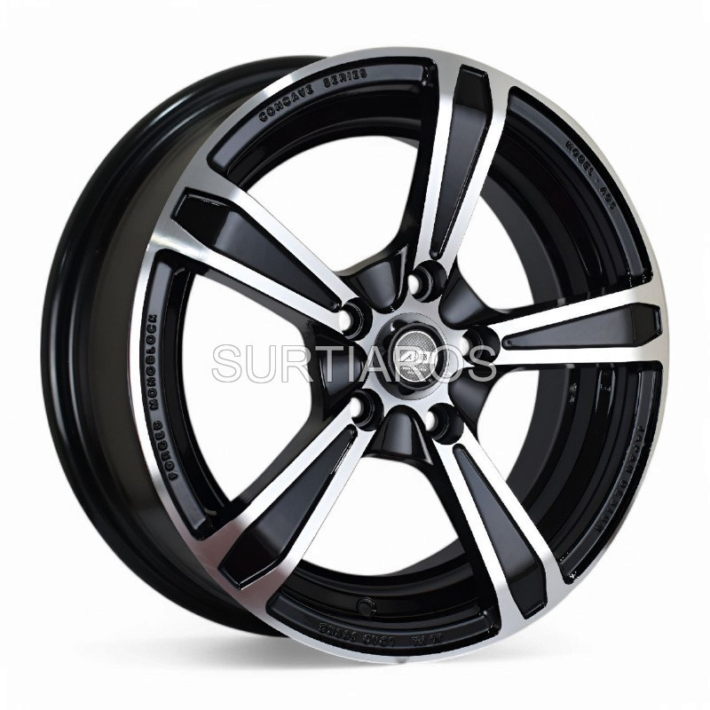 Aro 16x7" 5x112 ET35 CB66.45 Negro Maquinado