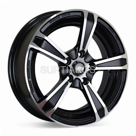 Aro 16x7" 5x112 ET35 CB66.45 Negro Maquinado