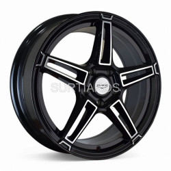 Aro 18x8" 5x120 ET35 CB74.1 Negro Maquinado