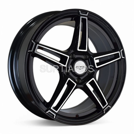 Aro 18x8" 5x120 ET35 CB74.1 Negro Maquinado