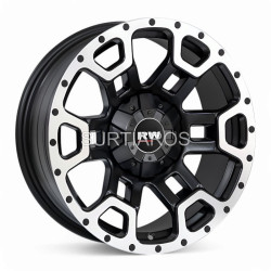 Aro 17x9" 12x114.3/135 ET-12 CB87.1 Negro Mate Maquinado
