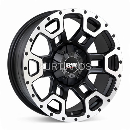 Aro 17x9" 12x114.3/135 ET-12 CB87.1 Negro Mate Maquinado