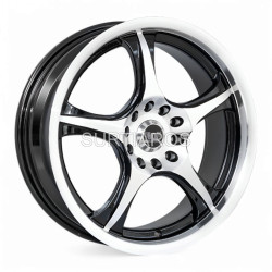 Aro 17x7" 10x114.3/120 ET40 CB73.1 Negro Maquinado con Labio Pulido