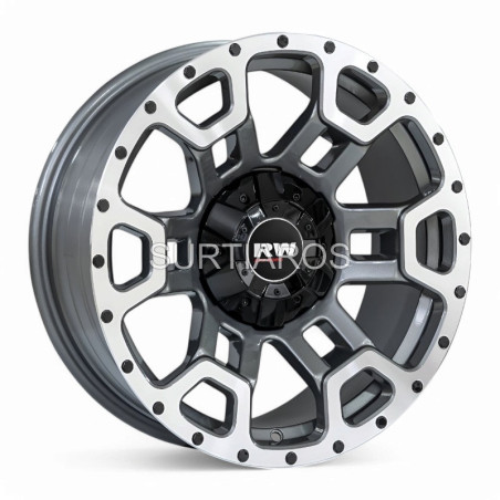 Aro 17x9" 12x114.3/135 ET-12 CB87.1 Gris Oscuro Maquinado