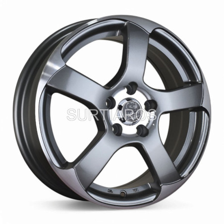 Aro 16x6.5" 5x105 ET39 CB56.6 Gris Oscuro Maquinado