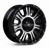 Aro 15x7" 5x114.3 ET0 CB73.1 Negro Maquinado con Remaches
