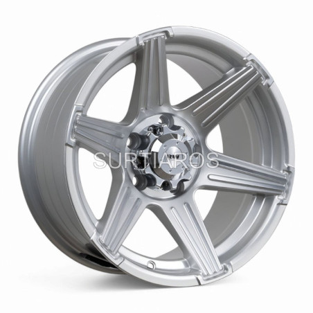Aro 15x8" 5x114.3 ET-10 CB73.1 Plata Mate