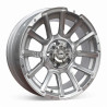 Aro 15x8" 5x114.3 ET-10 CB73.1 Plata Mate con Remaches