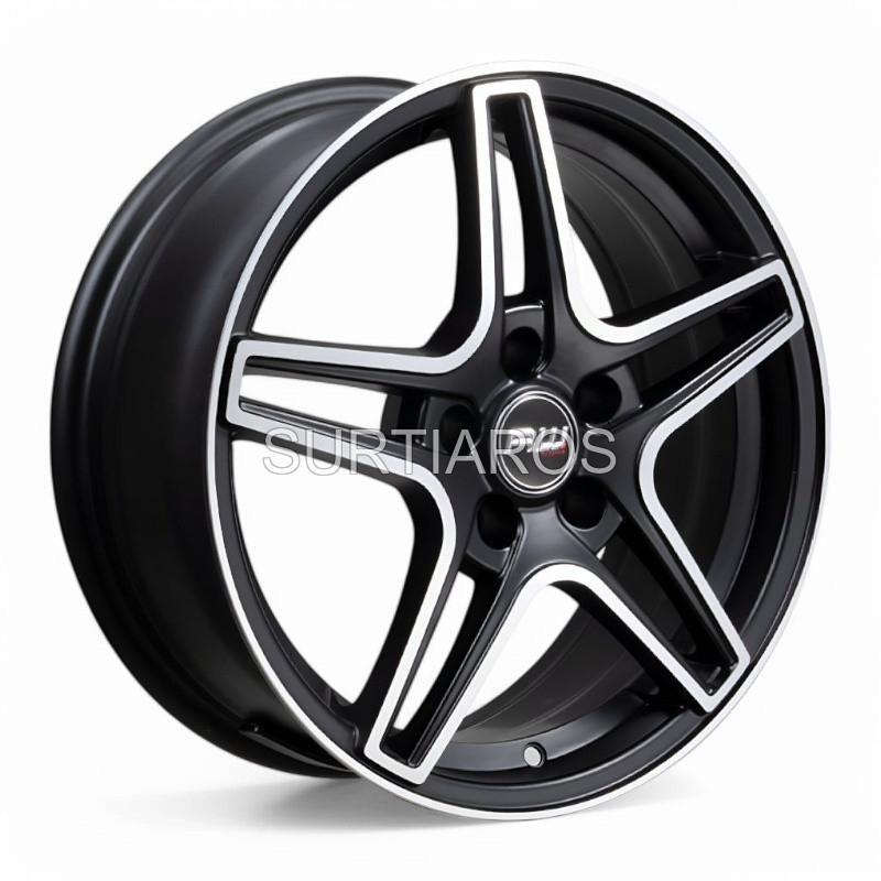 Aro 16x6.5" 5x105 ET31 CB56.6 Negro Mate Maquinado