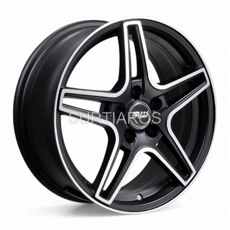 Aro 16x6.5" 5x105 ET31 CB56.6 Negro Mate Maquinado