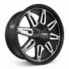 Aro 17x8" 12x135/139.7 ET0 CB110.5 Negro Mate Maquinado con Remaches