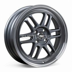 Aro 16x5.5" 4x100 ET43 CB73.1 Gris Oscuro con Labio Pulido