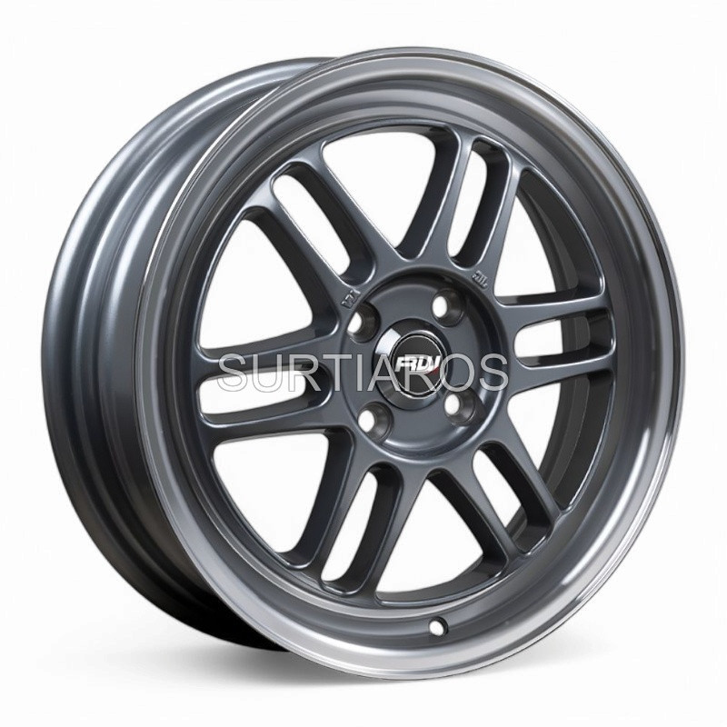 Aro 16x5.5" 4x100 ET43 CB73.1 Gris Oscuro con Labio Pulido