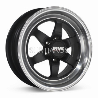 Aro 18x9.5" 6x139.7 ET20 CB110.5 Negro Mate con Labio Pulido