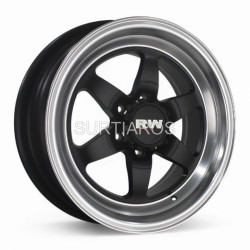 Aro 18x9.5" 6x139.7 ET20 CB110.5 Negro Mate con Labio Pulido