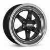 Aro 18x9.5" 6x139.7 ET20 CB110.5 Negro Mate con Labio Pulido