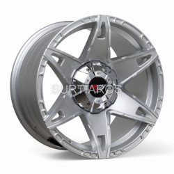 Aro 17x9" 12x135/139.7 ET-12 CB110.5 Plata Mate