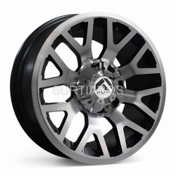 Aro 17x9" 12x135/139.7 ET-12 CB110.5 Negro Mate Maquinado