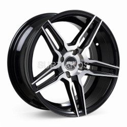 Aro 16x7.5" 4x100 ET33 CB67.1 Negro Maquinado