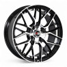 Aro 15x7" 4x100 ET35 CB73.1 Negro Maquinado con Detalle Pulido