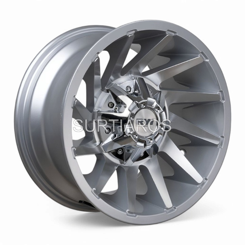 Aro 15x8.5" 5x114.3 ET-10 CB73.1 Plata Mate