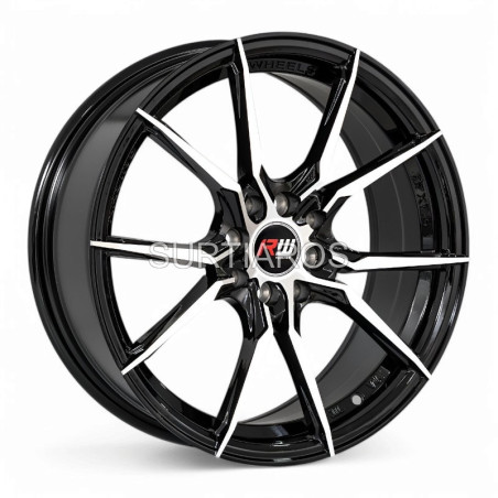 Aro 17x7.5" 8x100/114.3 ET40 CB73.1 Negro Maquinado