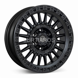 Aro 18x9" 6x139.7 ET0 CB110.1 Negro Mate con Remaches Negros