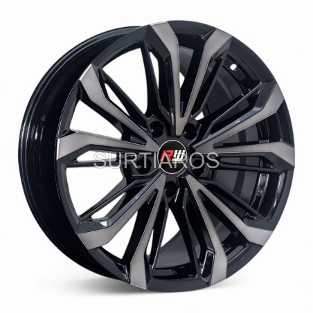 Aro 17x7.5" 5x114.3 ET30 CB73.1 Negro Maquinado