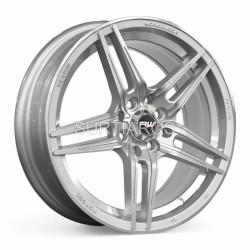 Aro 16x7" 8x100/114.3 ET35 CB73.1 Plata Mate con Línea Fresada