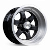 Aro 16x8.5" 6x139.7 ET-44 CB110.5 Negro con Labio Pulido